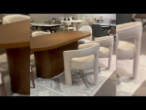 Gamarya - Side Chair (Set of 2) - White Chenille