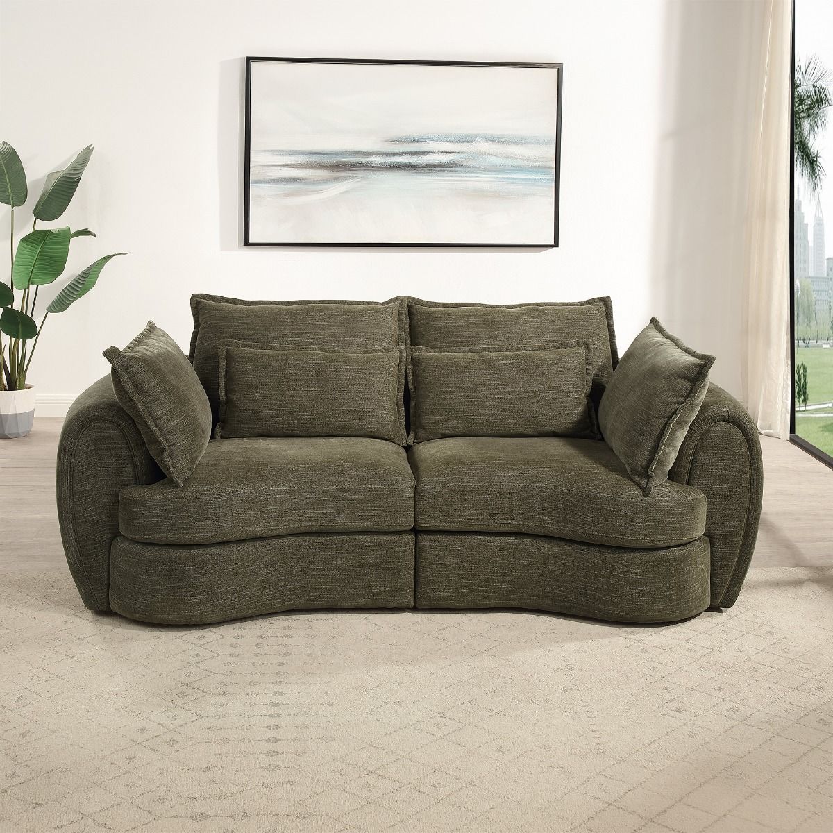 Leighton - Modular Arm Chair With 3 Pillows