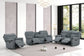 Bravo dark grey power recliner feature view