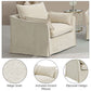 Shane - Chair With 2 Pillows - Beige Linen