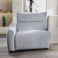 Fullar - LAF Modular Power Motion Recliner - Light Gary Chenille