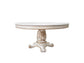Vendome - 76" Round Dining Table With Pedestal Base - Antique Pearl