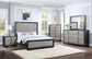 Nicola - Chest - Silver Synthetic Leather & Black
