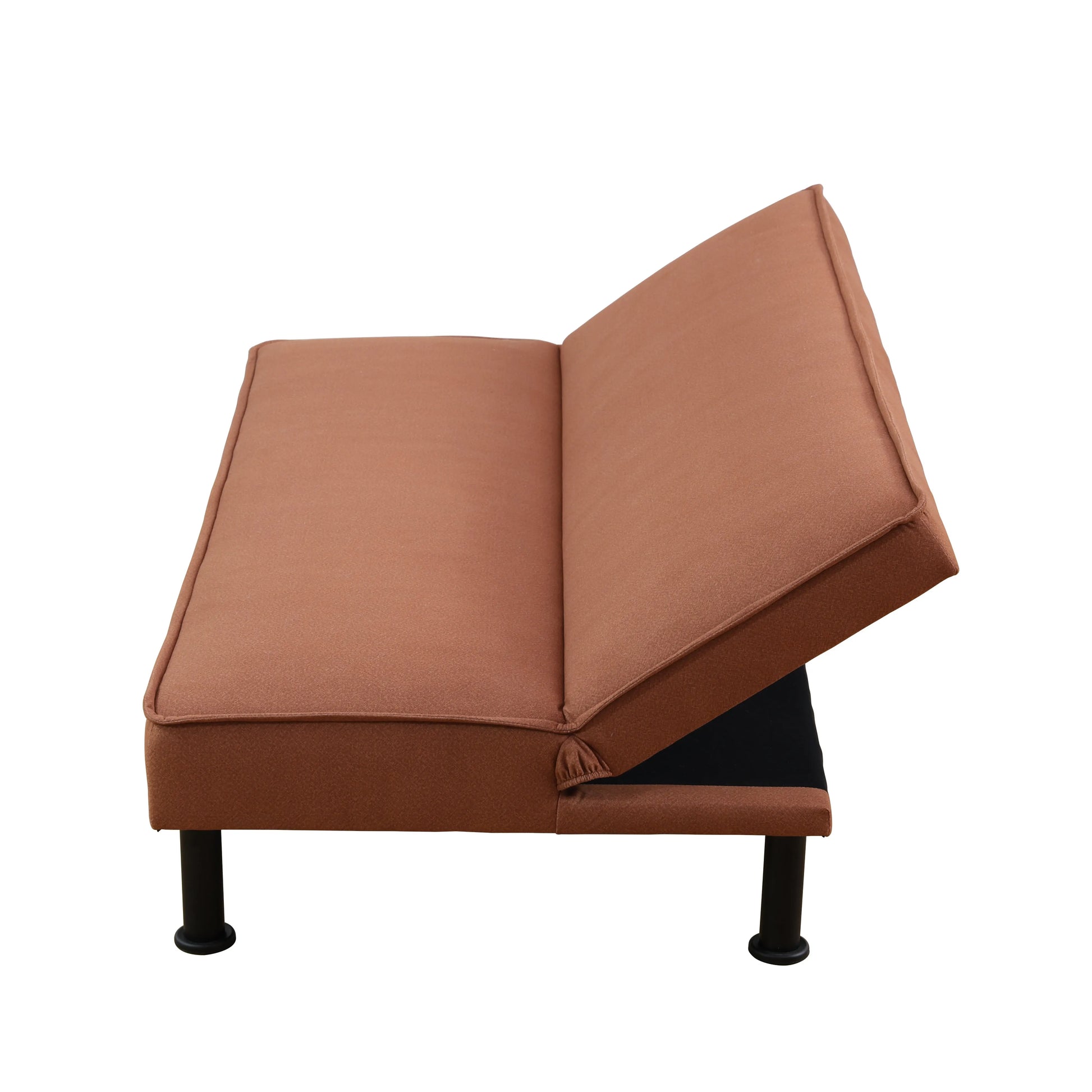Ainehome Light Brown Flannel Convertible Sofabed