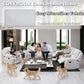 Ainehome Cinema 3-Piece Grey Fabric Manual Reclining Sofa Set