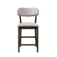 Rex - Open Back Counter Chair (Set of 2) - Walnut Brown / Beige