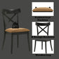 Hillary - Side Chair (Set of 2) - Brown Leather Aire, Walnut & Black