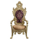 Bernadette - Arm Chair (Set of 2) - Pattern Fabric & Gold