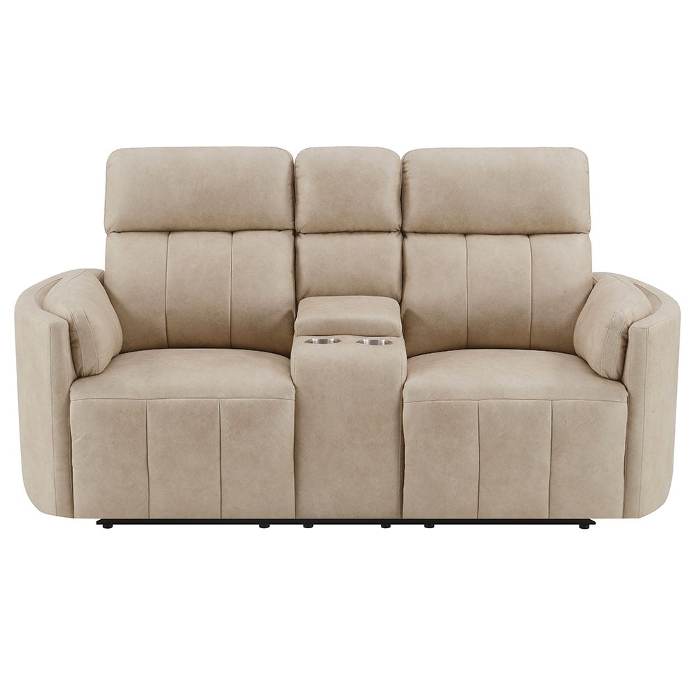 Elison - Motion Loveseat With Console & Storage