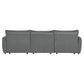 Eaden - Power Sofa With Sleeper - Gray Chenille