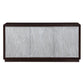 Geranio - Console Cabinet - Metallic Silver & Walnut