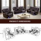 Brown Leather Power Reclining Sectional Sofa with 170° Recline & Smart Features — Loveseat image 3