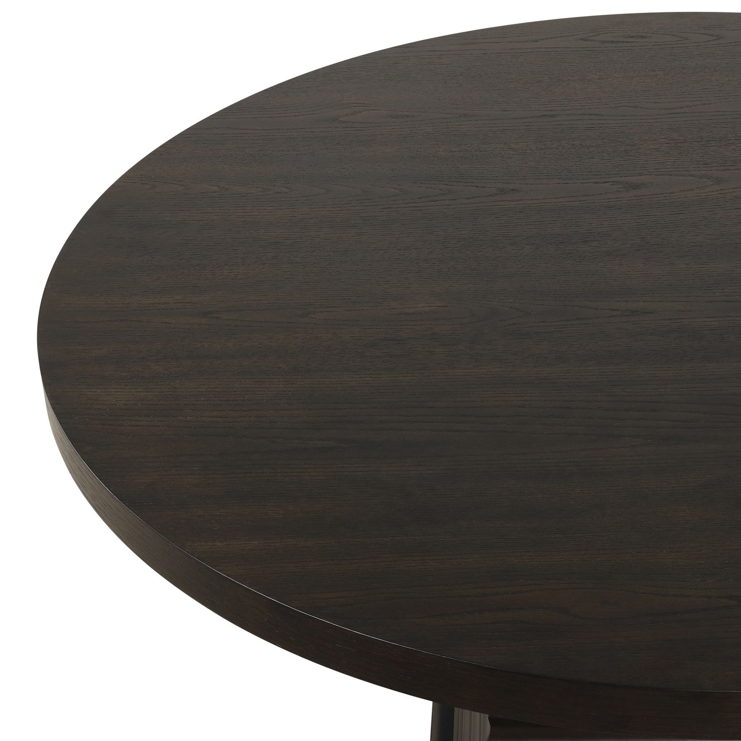 Plateau - 54" Round Dining Table - Top & Base - Rustic Espresso