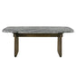 Dillon - Dining Table With Marble Top - Natural / Walnut