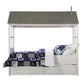Tree House II - Twin Bed - Weathered White & Washed Gray