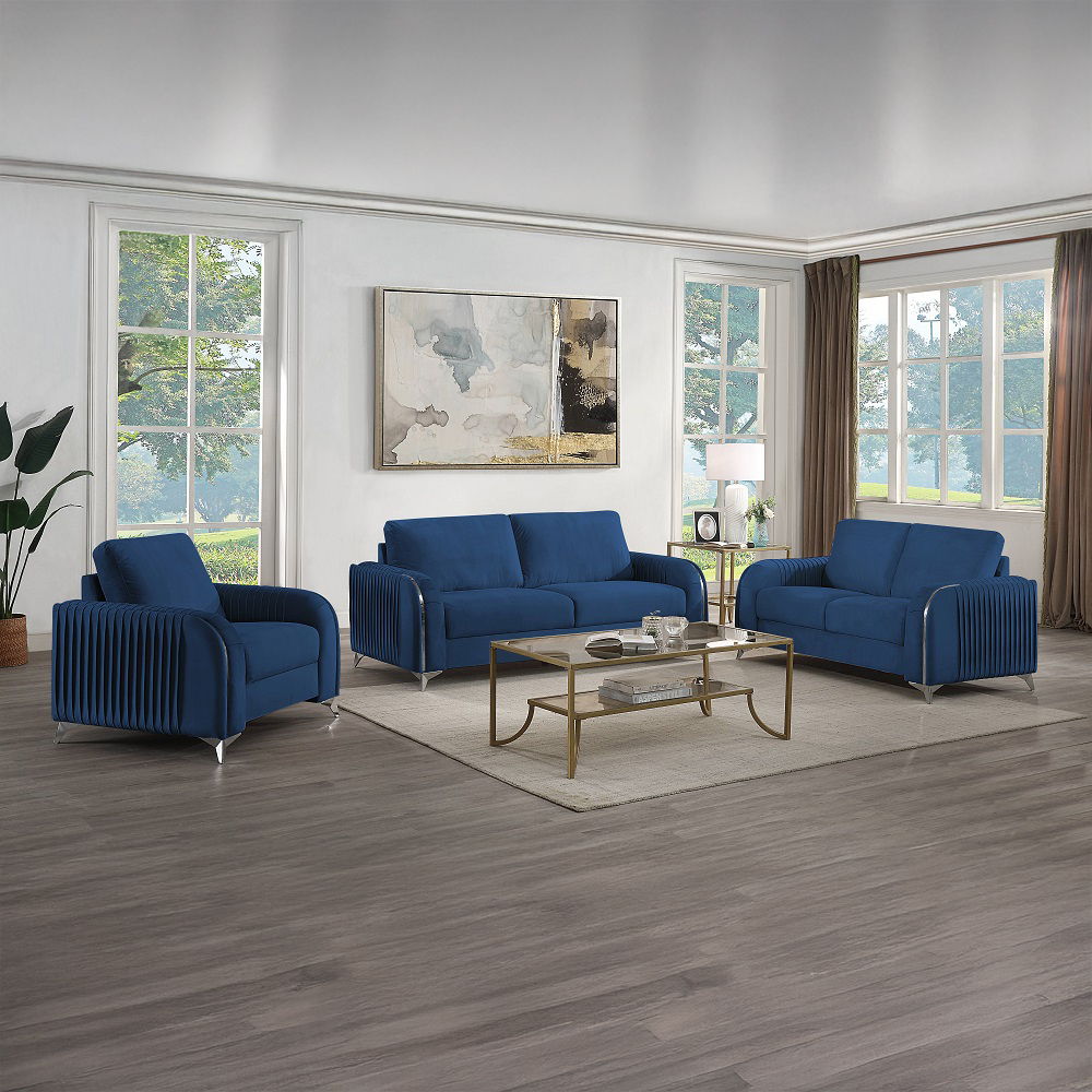Wenona - Chair - Blue Velvet
