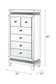 Lotus - Cabinet - Mirrored, Faux Ice Cube Crystals
