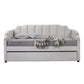 Peridot - Twin Daybed With Trundle - Dove Gray Velvet