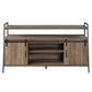Rashawn - TV Stand - Rustic Oak & Black