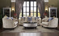 Sheridan - Loveseat With 5 Pillows - Cream Fabric