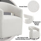 Libni - Arm Chair With Casters - Cream Linen