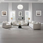Yolanda - Sofa With 4 Pillows - Beige Chenille