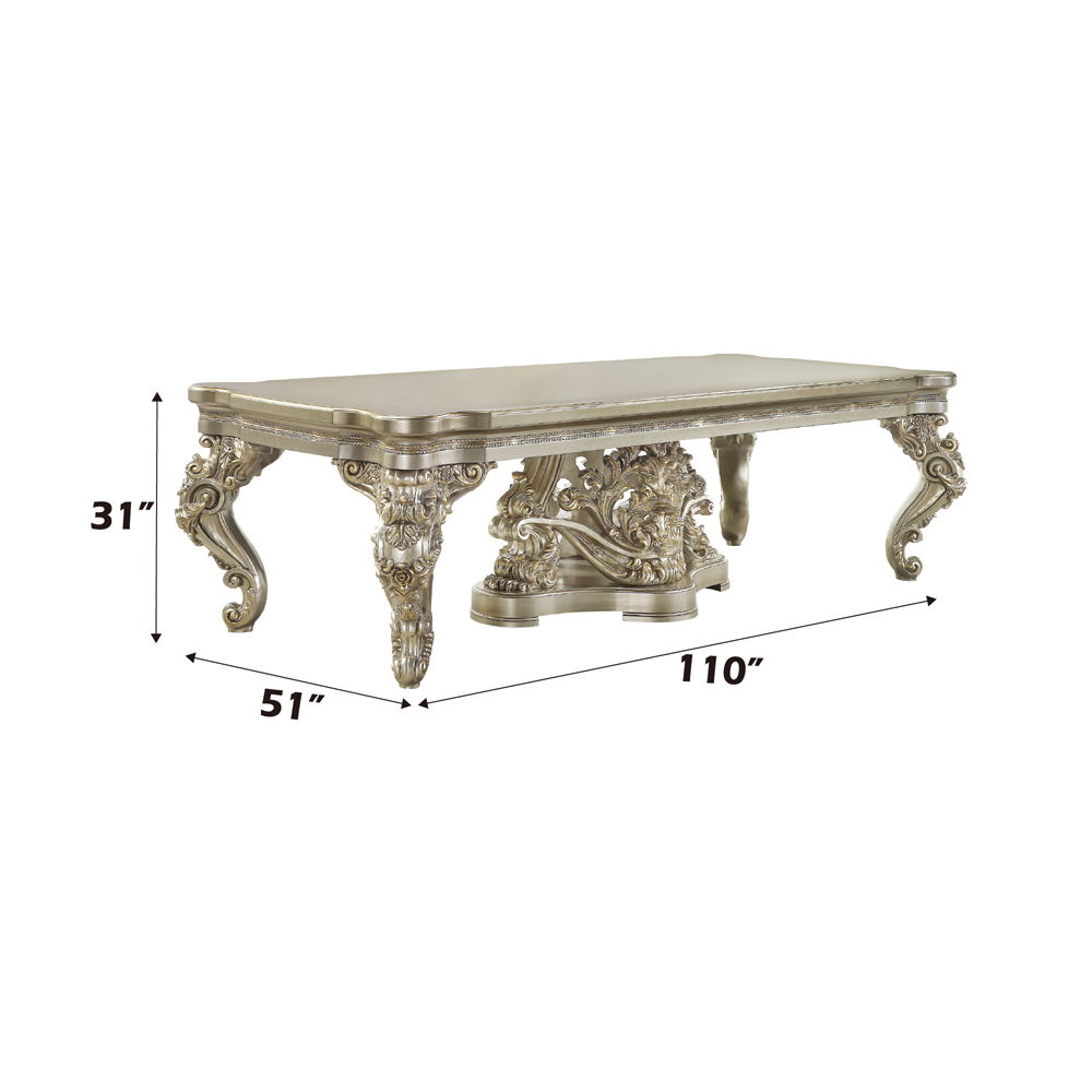Danae - Dining Table - Champagne & Gold