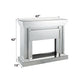 Nysa - 42" Fireplace - Mirrored & Faux Crystals