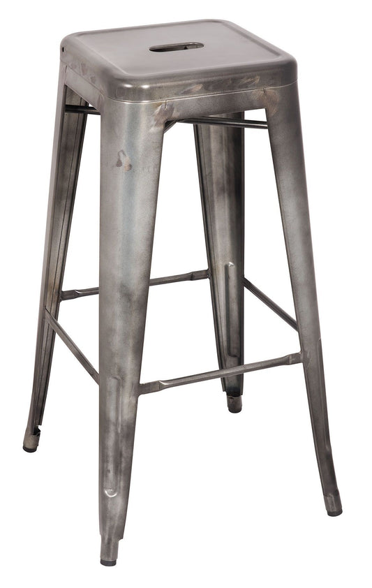 Kiara - Stool (Set of 2) - Antique Silver