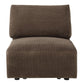 Theodore - Modular Armless Chair - Brown Chenille