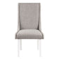 Hollyn - Side Chair (Set of 2) - Gray Linen & White