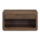 Leanna - Nightstand With Wood Top - Brown Oak