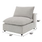 Marisa - Modular Armless Chair - Beige Boucle