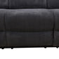 Ainehome Grandview 5-Seat Reclining Sectional Sofa in Dark Grey Corduroy