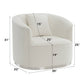 Odette - Chair With Pillow - Beige Chenille