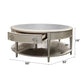 Kasa - Coffee Table - Sintered Stone Top & Champagne