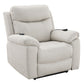 Chriki - Power Recliner With Lift & Heating & Massage - Beige Fabric