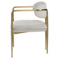 Zayn - Arm Chair (Set of 2) - Beige Chenille & Gold