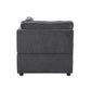 Silvester - Modular Wedge With Pillow - Gray Fabric