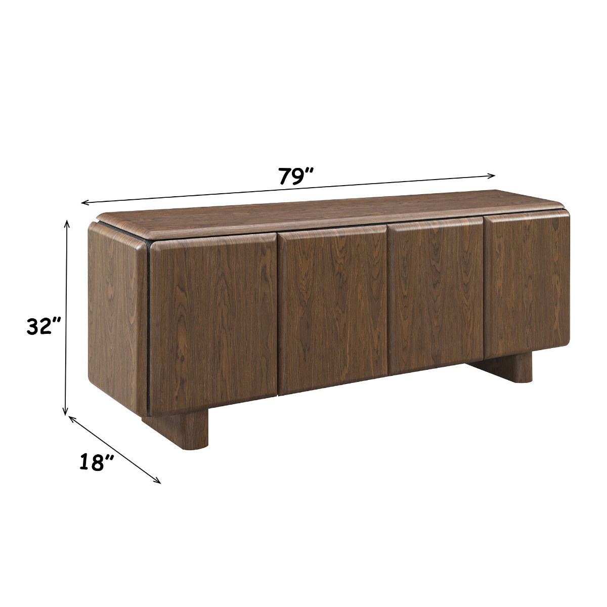 Lanza - Console Table - Dark Walnut