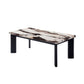 Strata - Faux Marble 3 Piece Occasional Set (1 Coffee & 2 End Tables) - Black / White