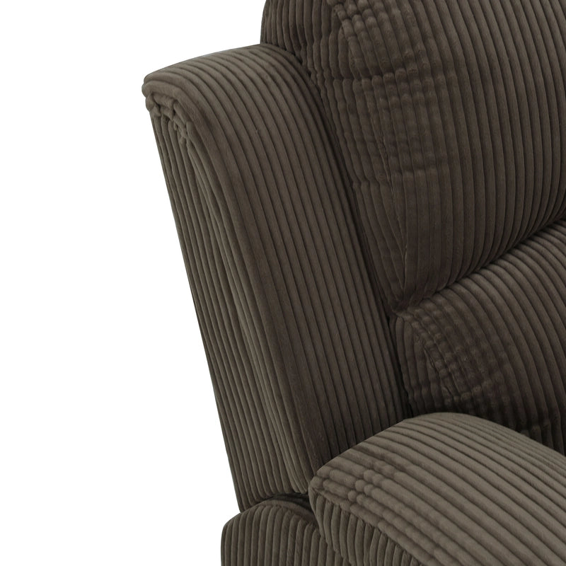 Ainehome Grandview 5-Seat Reclining Sectional in Textured Peanut Fabric