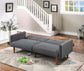 Blue Gray Adjustable Sofa