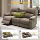 Ainehome Cinema 3-Piece Peanut Color Textured Reclining Sofa Set