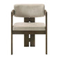 Destin - Side Chair - Light Gray Fabric & Walnut