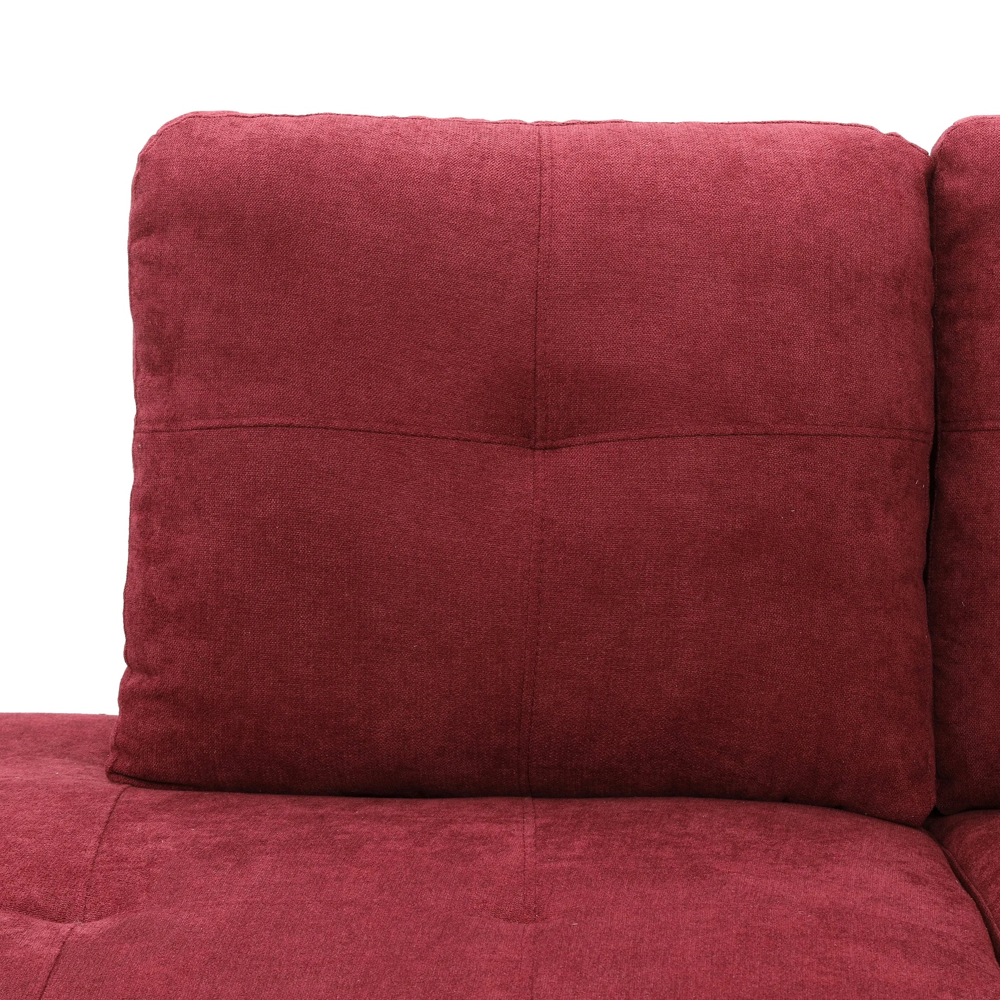 Ainehome 97" Wide Flannel L-Shaped Living Room Sectional Sofa Set