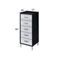 Myles - Jewelry Armoire - Black, Silver & Gold