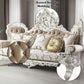 Vanaheim - Sofa With 7 Pillows - Fabric & Antique White