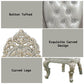 Sandoval - Side Chair (Set of 2) - Beige Synthetic Leather & Champagne