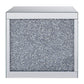 Noralie - 24" Square End Table - Mirrored & Faux Diamonds